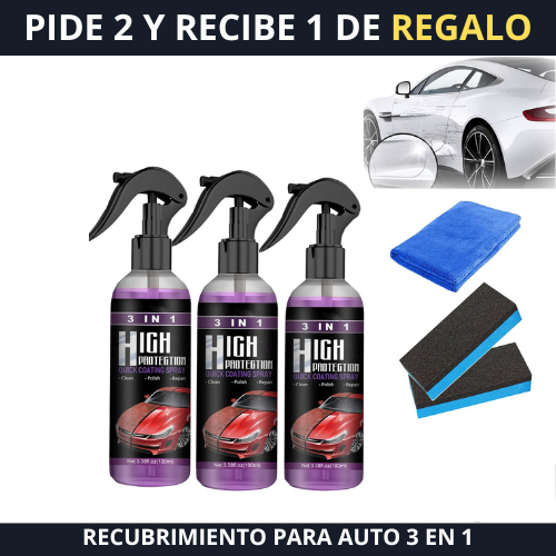 (OFERTA UNICA PIDE 2 + 1 DE REGALO) Spray Limpieza 3 en 1 - High Protection