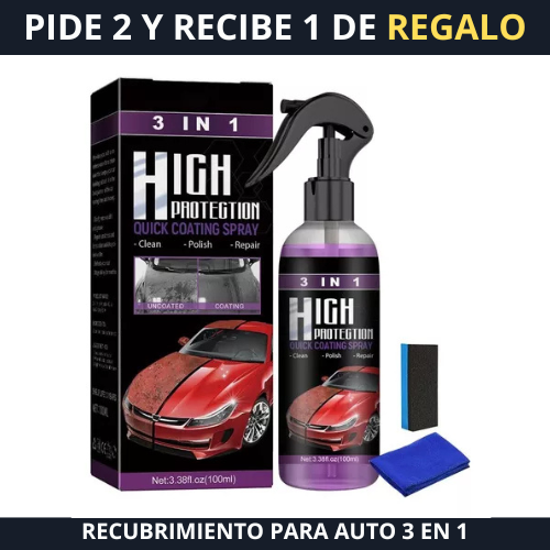 (OFERTA UNICA PIDE 2 + 1 DE REGALO) Spray Limpieza 3 en 1 - High Protection