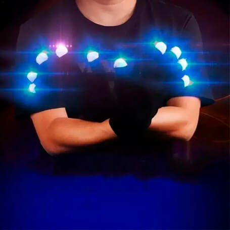 Guantes dedos led