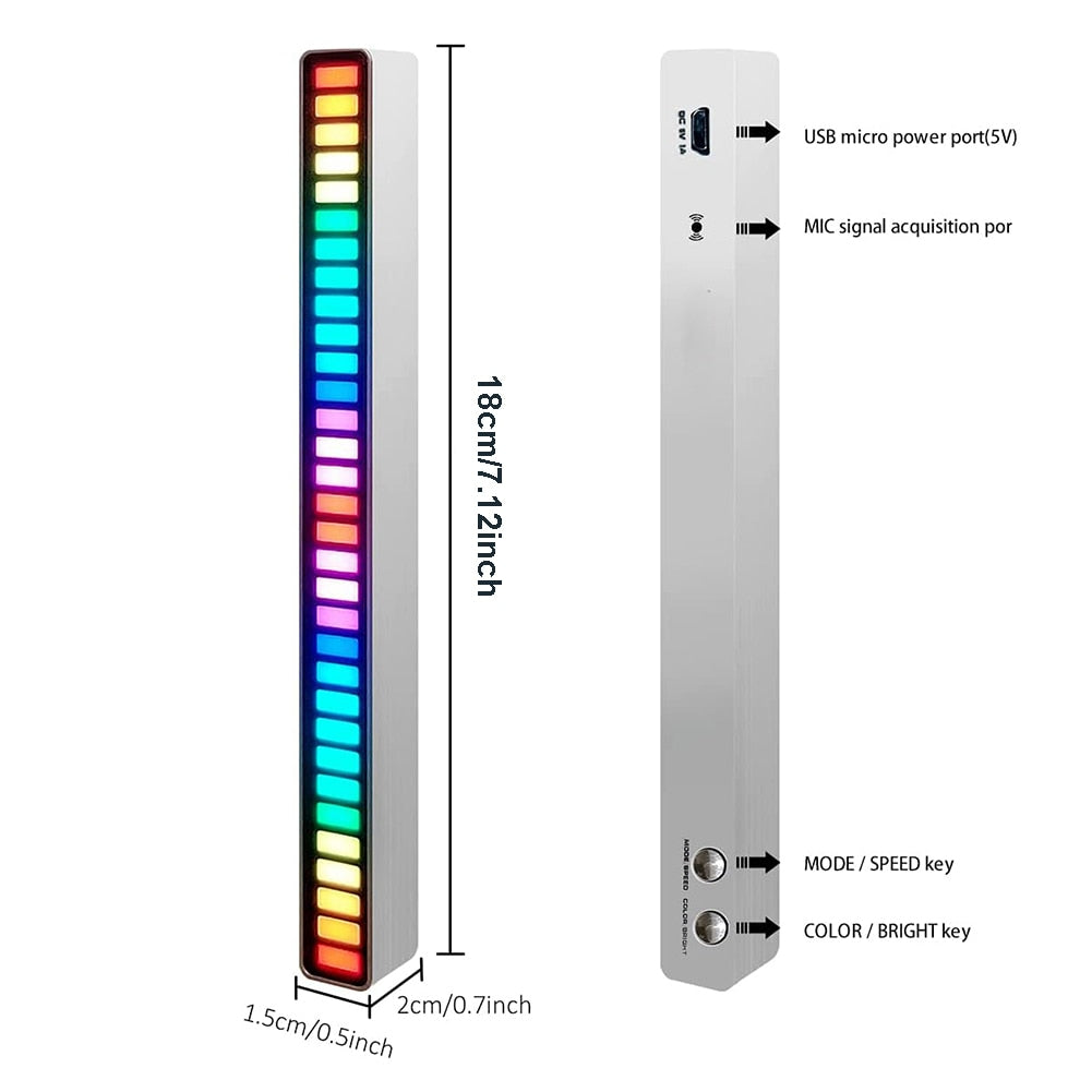 Luz led ritmica RGB Control de sonido led